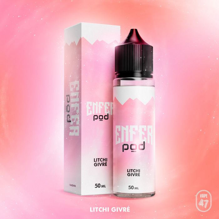 ENFER Pod Litchi Givré (0mg/mL – 50mL)